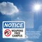 Signmission Weapon Free Campus OSHA Notice Sign, Vinyl Decal, 10in W x 7in L, 2PK OS-2PACK-NS-D-710-L-16886 - alternate 4
